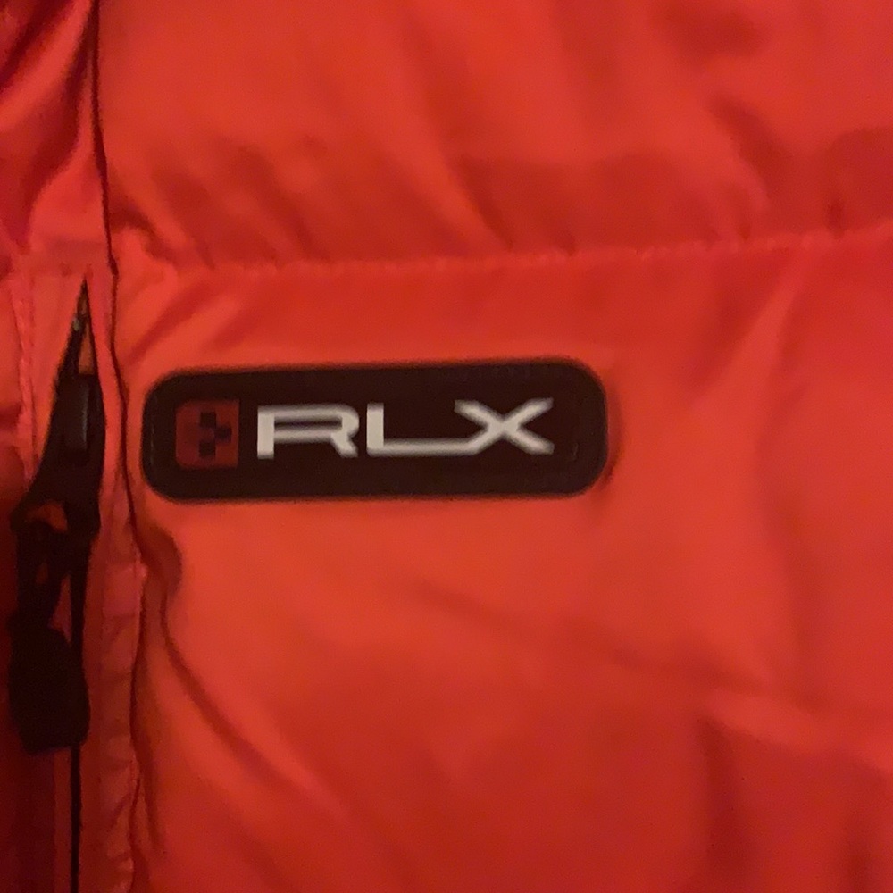 RLX Ralph Lauren Orange Puffer Vest - Picture 3 of 6